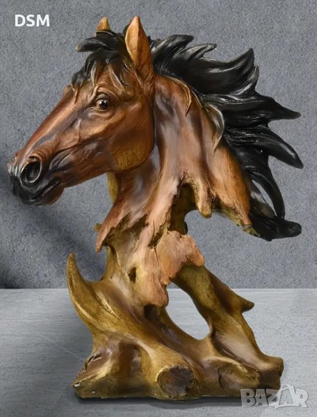 Статуетка Кон Глава Нова 28см, снимка 1