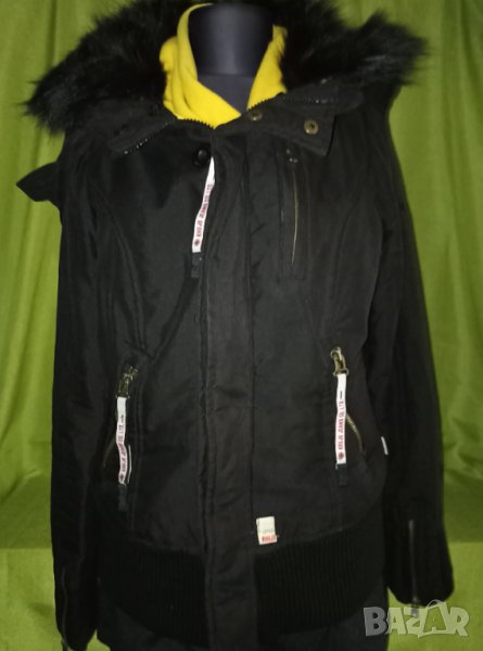 Khujo M,L- Зимно късо чудесно яке с качулка и пухкава яка, снимка 1
