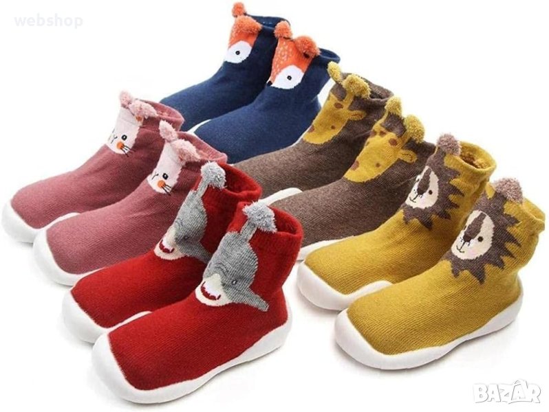 Детски Чорапи с гумена подметка против хлъзгане , Различни цветове , Различни номера , снимка 1