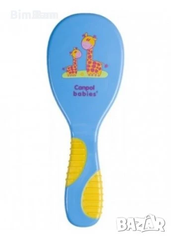 Бебешки комплект за коса - четка с гребен Canpol babies - син, снимка 1