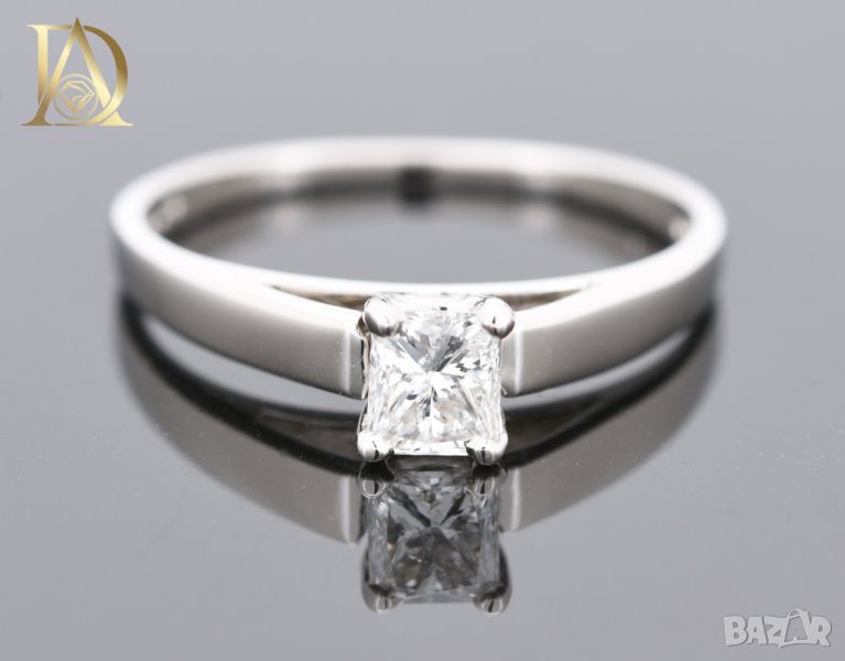 Нов Златен Пръстен с 0.54кт Естествен Диамант, снимка 1