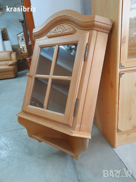 Масивна Ъглова Витрина за Окачване внос от Германия , снимка 1