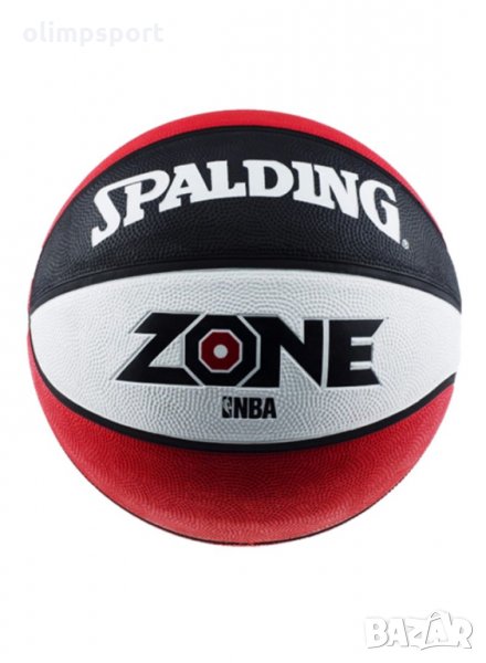 Баскетболна топка SPALDING Zone нова  Изработена от здрав гумен материал. Устойчива за игра на всяка, снимка 1
