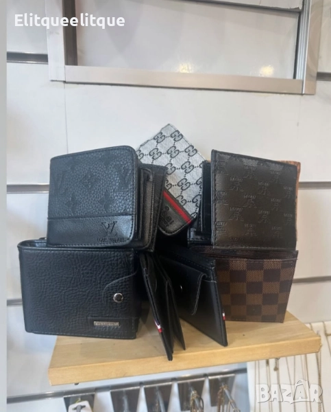 мъжки портмонета от естествена кожа в кутия , снимка 1