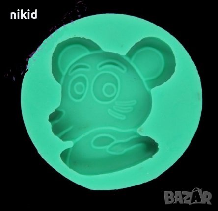 Глава Мишка силиконов молд форма декорация украса фондан торта мъфини, снимка 1