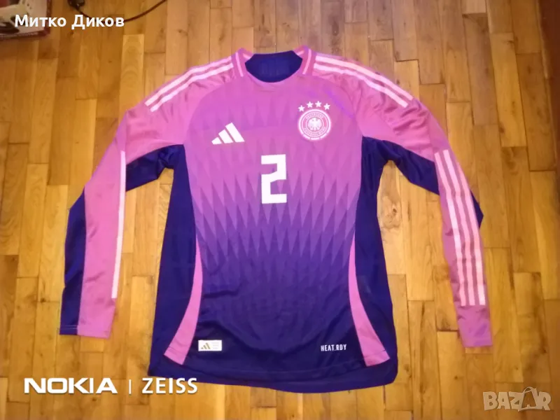 Германия 2023-2024г.мачова тениска Heat.RDY маркова на Адидас IP8159 №2 Рюдигер размер М, снимка 1