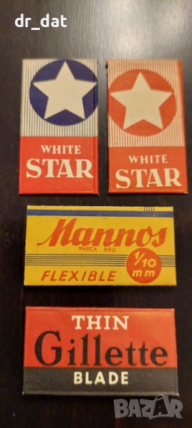 Gillette, Star, Mannos колекционерски ножчета за бъснене , снимка 1