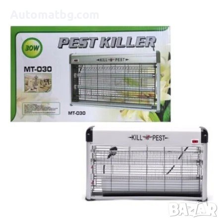 Лампа против насекоми Automat, 29 см / 49 см , Бяла, снимка 1