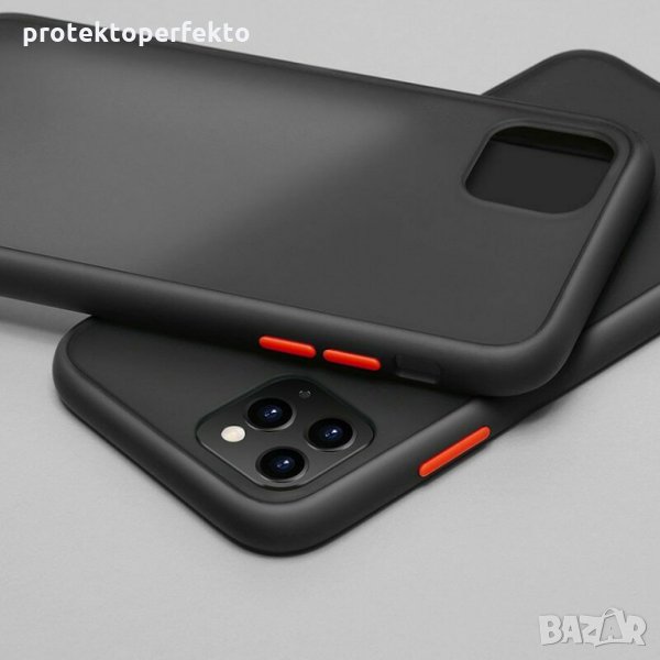 Кейс с твърд гръб iPhone 12, 12 Pro, 12 Pro Max черен цвят, снимка 1