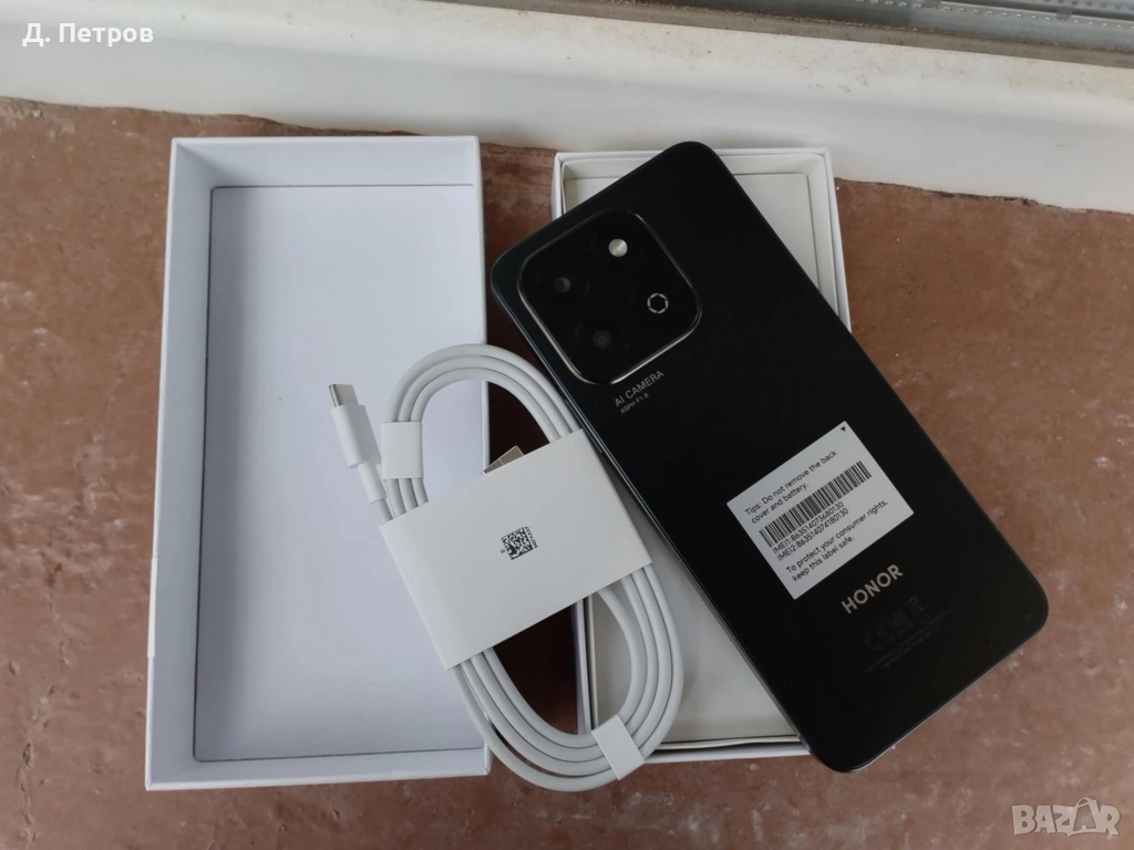 Смартфон GSM HONOR X6B BLACK 6.56 ", 128 GB, RAM 4 GB, 50+2 MP, снимка 1