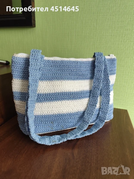 Чанта ръчно плетена 34/22/7 см нова, снимка 1