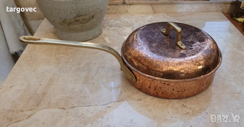 Марков меден тиган с капак, снимка 1
