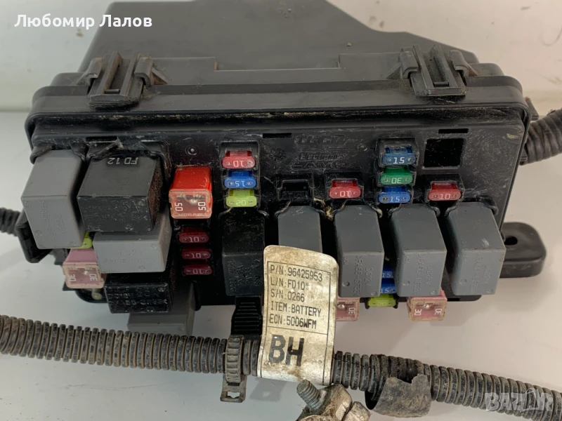 Бушонно табло BSI модул Chervrolet Matiz 04г. 96427973, снимка 1