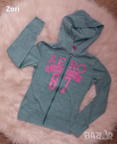 Суичър в цвят мента от тънко трико, снимка 1