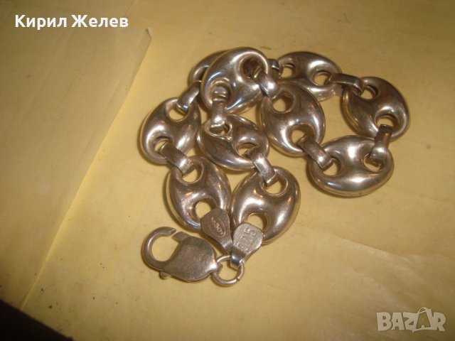 ПРЕКРАСНА МАРКОВА СРЕБЪРНА ВИНТИДЖ АРТ ГРИВНА СРЕБРО 925 РЕТРО ПЛЕТКА 27817, снимка 4 - Гривни - 38323324
