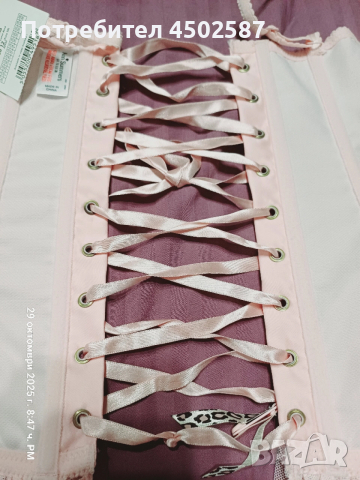 Розов корсет, снимка 5 - Корсети, бюстиета, топове - 52697120