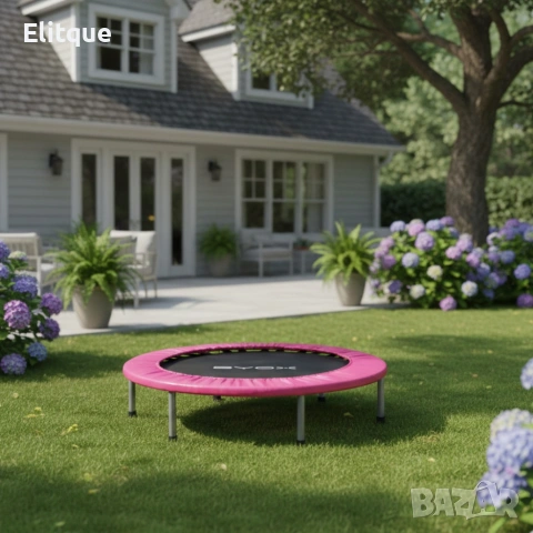 🎉 Батут без мрежа Byox 96 см / 101 см – розов и син (до 100 кг), снимка 9 - Други стоки за дома - 53529876