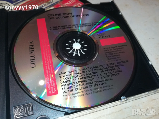 CELINE DION CD 0512251903, снимка 2 - CD дискове - 52665399