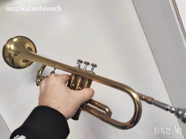 Holton Collegiate Bb Trumpet in Original Case /Made In USA/ Б-тромпет в оригинален куфар - готов , снимка 7 - Духови инструменти - 40181854