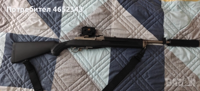 Продавам полуавтоматична карабина Ruger Mini-14, калибър 5.56 мм НАТО