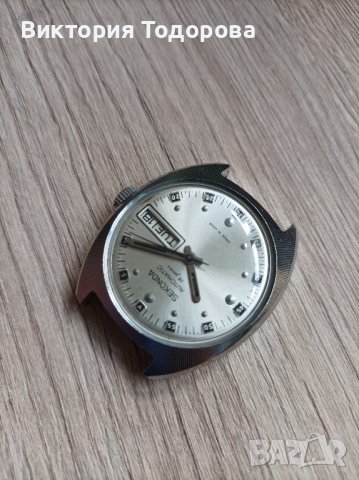Мъжки автоматичен СССР часовник Слава/Seconda , снимка 3 - Антикварни и старинни предмети - 43370776