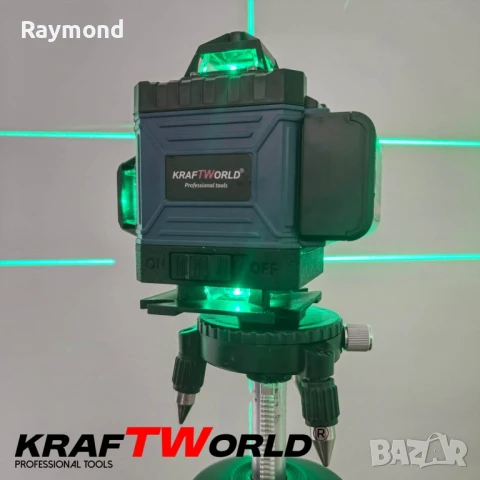 Акумулаторен комплект KraftWorld 5в1 – Лазерен Нивелир, Гайковерт – Винтоверт, Перфоратор, Ъглошлайф, снимка 6 - Други инструменти - 51053023