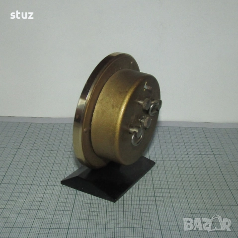 Будилник Слава с черна основа, снимка 3 - Антикварни и старинни предмети - 52970226