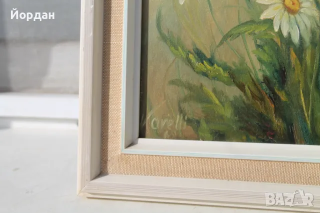 Немска картина масло върху платно, снимка 7 - Картини - 49987937