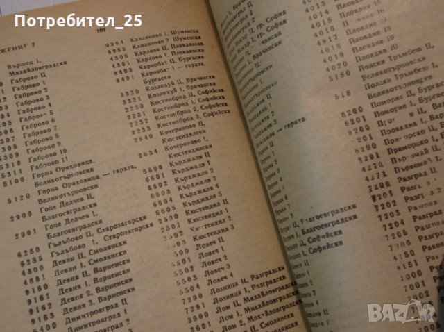 Пощенски указаател - 1970г, снимка 4 - Енциклопедии, справочници - 35338332