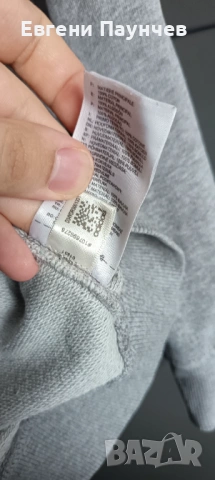 Ватирана блуза Adidas размер XS в сиво, снимка 3 - Блузи с дълъг ръкав и пуловери - 53526863