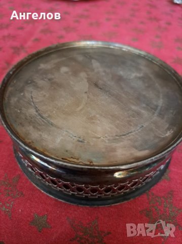 Шик старинна посребрена бонбониера, снимка 4 - Антикварни и старинни предмети - 43462398