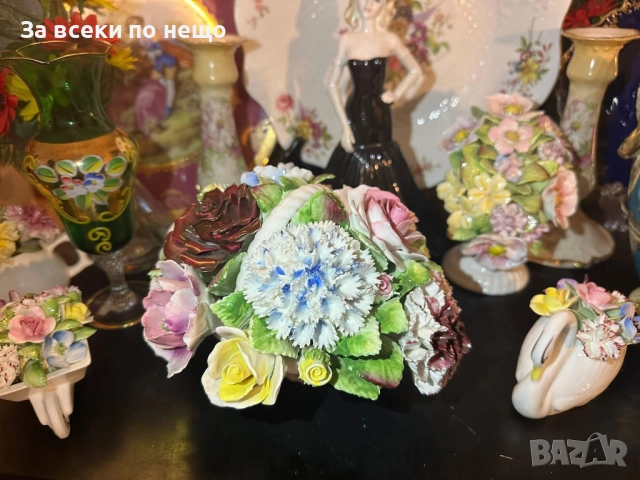 Royal Doulton England Circa 1966 - “ Грандиозната цветна кошница” Код P1666, снимка 3 - Антикварни и старинни предмети - 52933030