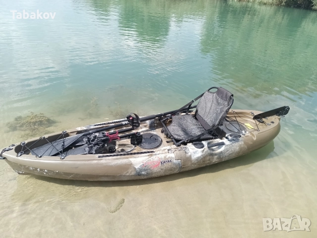 Риболовен каяк с педали, снимка 2 - Водни спортове - 51671372