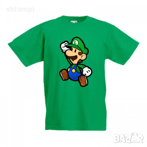 Детска тениска Супер Марио Luigi Mario Paper, снимка 3 - Детски тениски и потници - 33089791