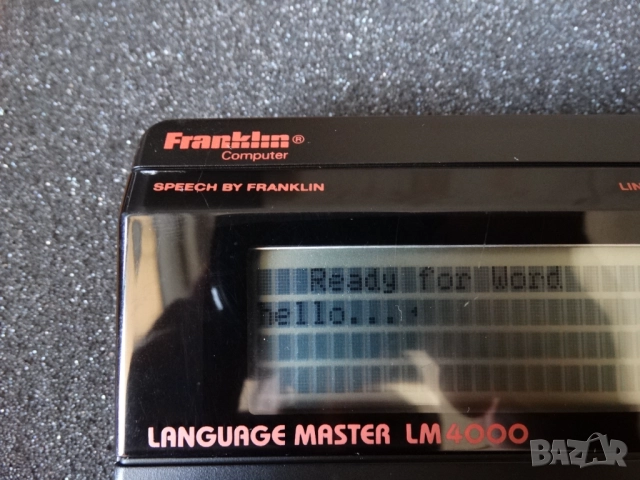 FRANKLIN Language Master LM4000 - електронен преводач от 80-те ..., снимка 10 - Колекции - 51701509