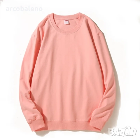 Есенно-зимен мъжки композитен суитчър с кръгло деколте и полар, 11цвята , снимка 4 - Суичъри - 51955945