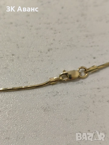дамски златен синджир с висулка - 4,45гр. 14К, снимка 3 - Колиета, медальони, синджири - 53423848