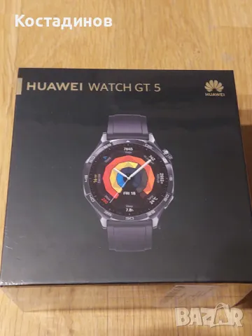 Нов часовник Huawei Watch GT 5 46mm Black, снимка 1 - Мъжки - 48966107