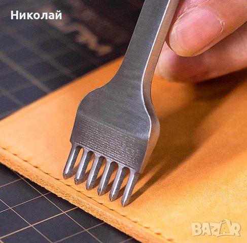 4 броя Сарашки вилици 3мм инструмент за обработка на кожа сарашки инструмент вилица, снимка 3 - Други инструменти - 43412623
