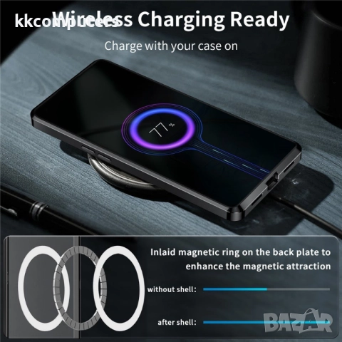 Магнитен калъф за OnePlus 11 5G – метален електроплейтинг ръб и защита за камерата, различни цветове, снимка 5 - Калъфи, кейсове - 52377928