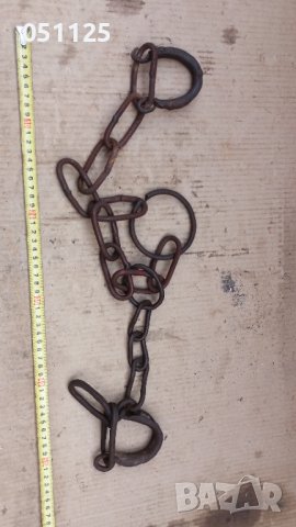 комплект ковани възрожденски белезници, пранги, окови , снимка 7 - Антикварни и старинни предмети - 37677240