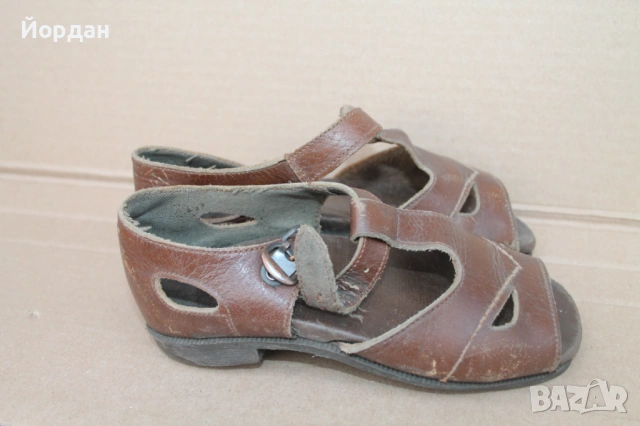 Детски обувки 1930-1940 та година, снимка 3 - Колекции - 53445012