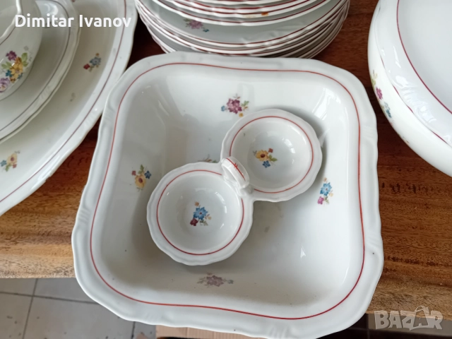 Български порцеланов сервиз "СИП" Стойко Иванов Пеев , снимка 3 - Сервизи - 52592276