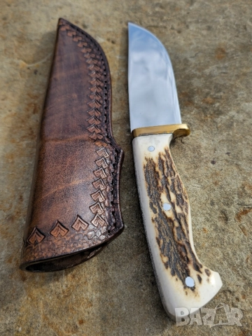Ръчно изработен нож Еленски рог, снимка 2 - Ножове - 52322649