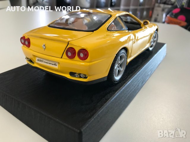 MAISTO метална колекционерска количка FERRARI 550 MARANELLO 1:18 NEW, снимка 10 - Колекции - 39077276