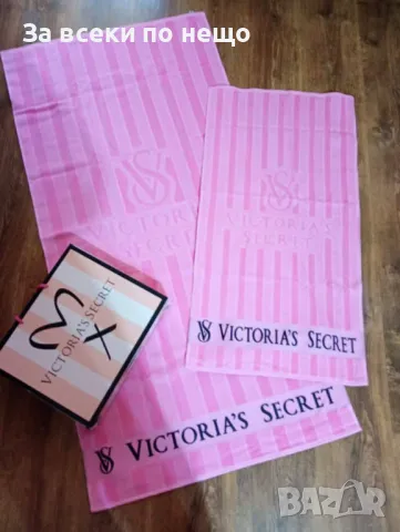 Victoria's Secret Комплект Лукс Хавлии - 2 броя Виктория Сикрет - 2 Налични Цвята Код D2401, снимка 4 - Хавлиени кърпи - 50044082