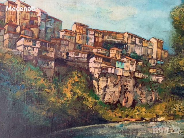 ВЕНЦИСЛАВ ЩЪРКОВ масло В. ТЪРНОВО, снимка 4 - Картини - 53110442