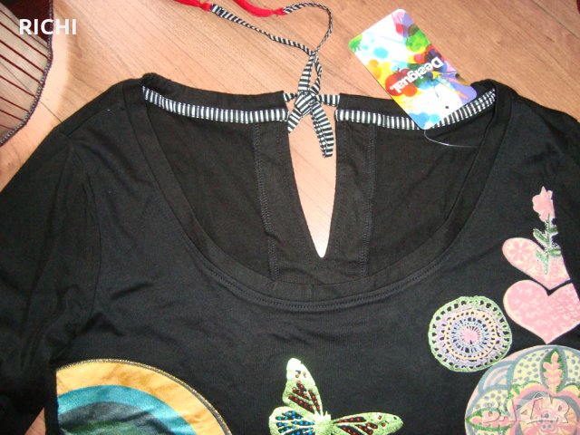 Desigual T-shirt Sofi – нова блуза камбана ръкав, снимка 6 - Блузи с дълъг ръкав и пуловери - 28195125