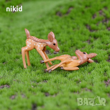 малка сърна сърничка Бамби пластмасова фигурка играчка украса торта декор, снимка 3 - Фигурки - 44895509