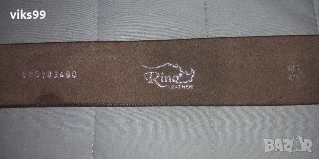 Дизайнерски италиански кожен колан Rino Leather, снимка 3 - Колани - 40330640